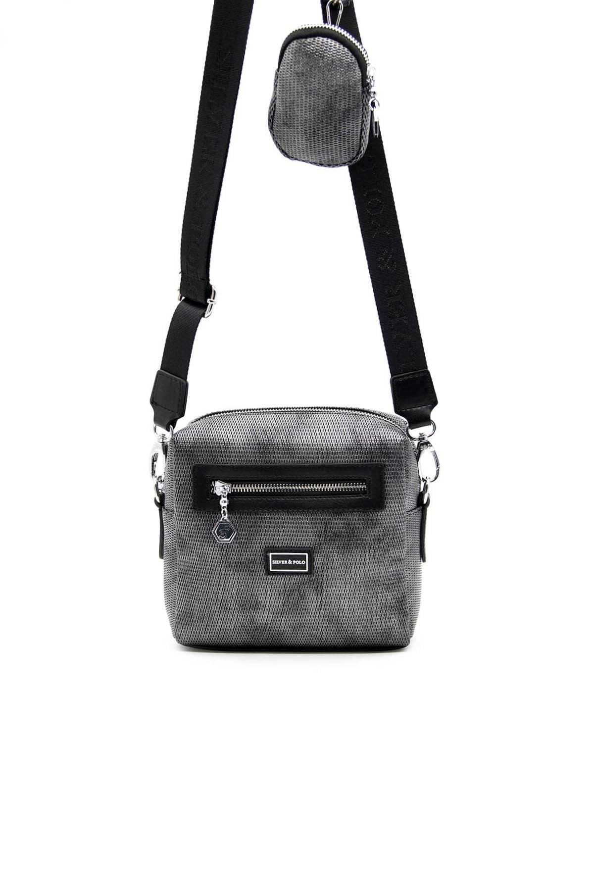 Silver & Polo M.gümüş - Siyah SP1038 Kadın Çapraz Çanta