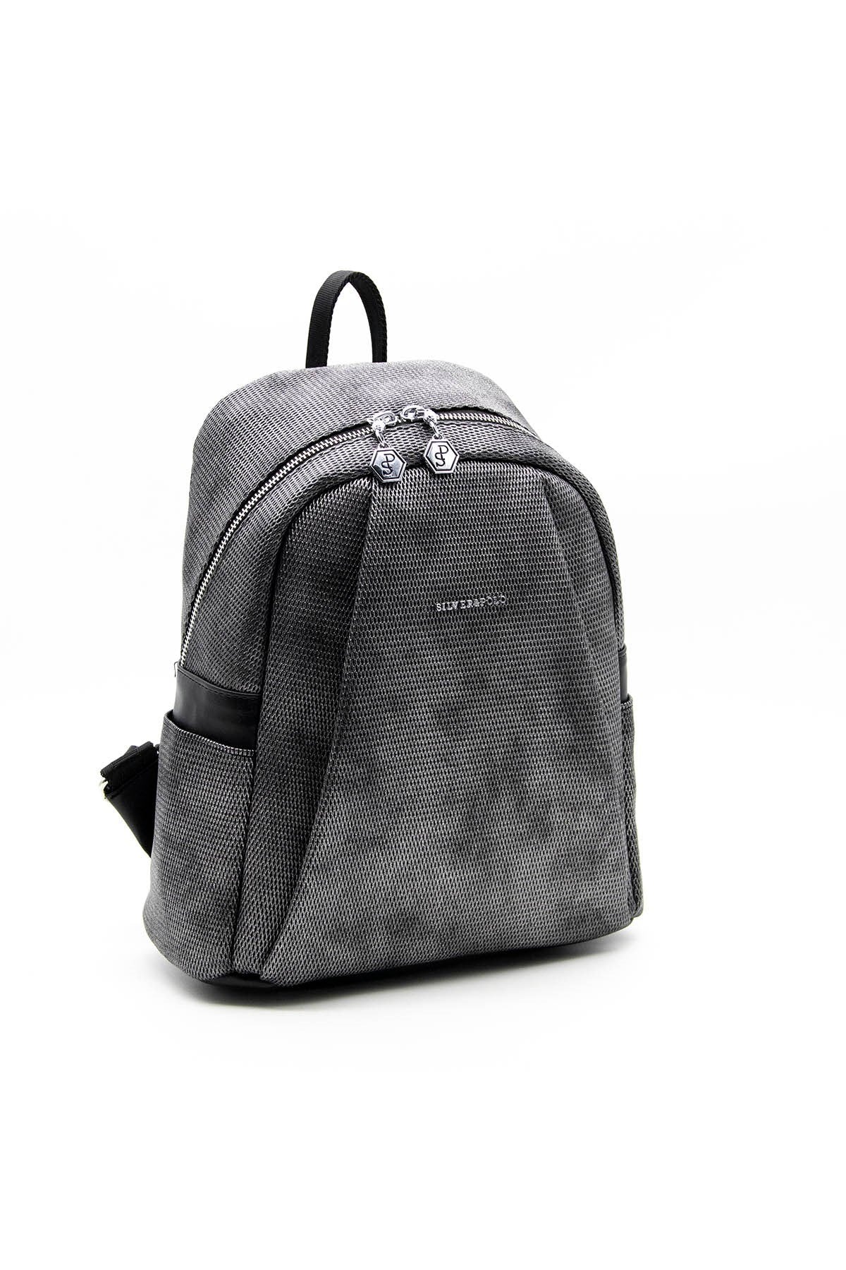 Silver & Polo M.gümüş - Siyah SP926 Kadın Sırt Çantası