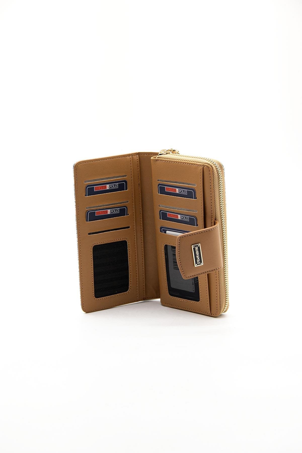 Silver & Polo Mavi - A.Taba SP928 Kadın Cüzdan & Kartlık