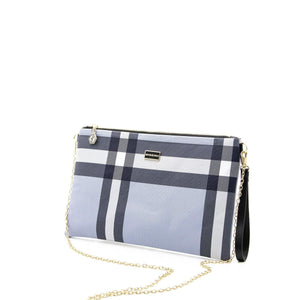 Silver & Polo Mavi - Kemik SP1034 Kadın Portföy & Clutch