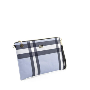 Silver & Polo Mavi - Kemik SP1034 Kadın Portföy & Clutch