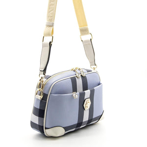 Silver & Polo Mavi - Kemik SP1094 Kadın Çapraz Çanta