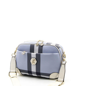 Silver & Polo Mavi - Kemik SP1094 Kadın Çapraz Çanta