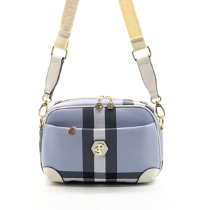 Silver & Polo Mavi - Kemik SP1094 Kadın Çapraz Çanta