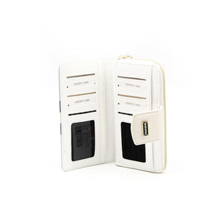 Silver & Polo Mavi - Kemik SP928 Kadın Cüzdan & Kartlık