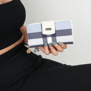 Silver & Polo Mavi - Kemik SP928 Kadın Cüzdan & Kartlık