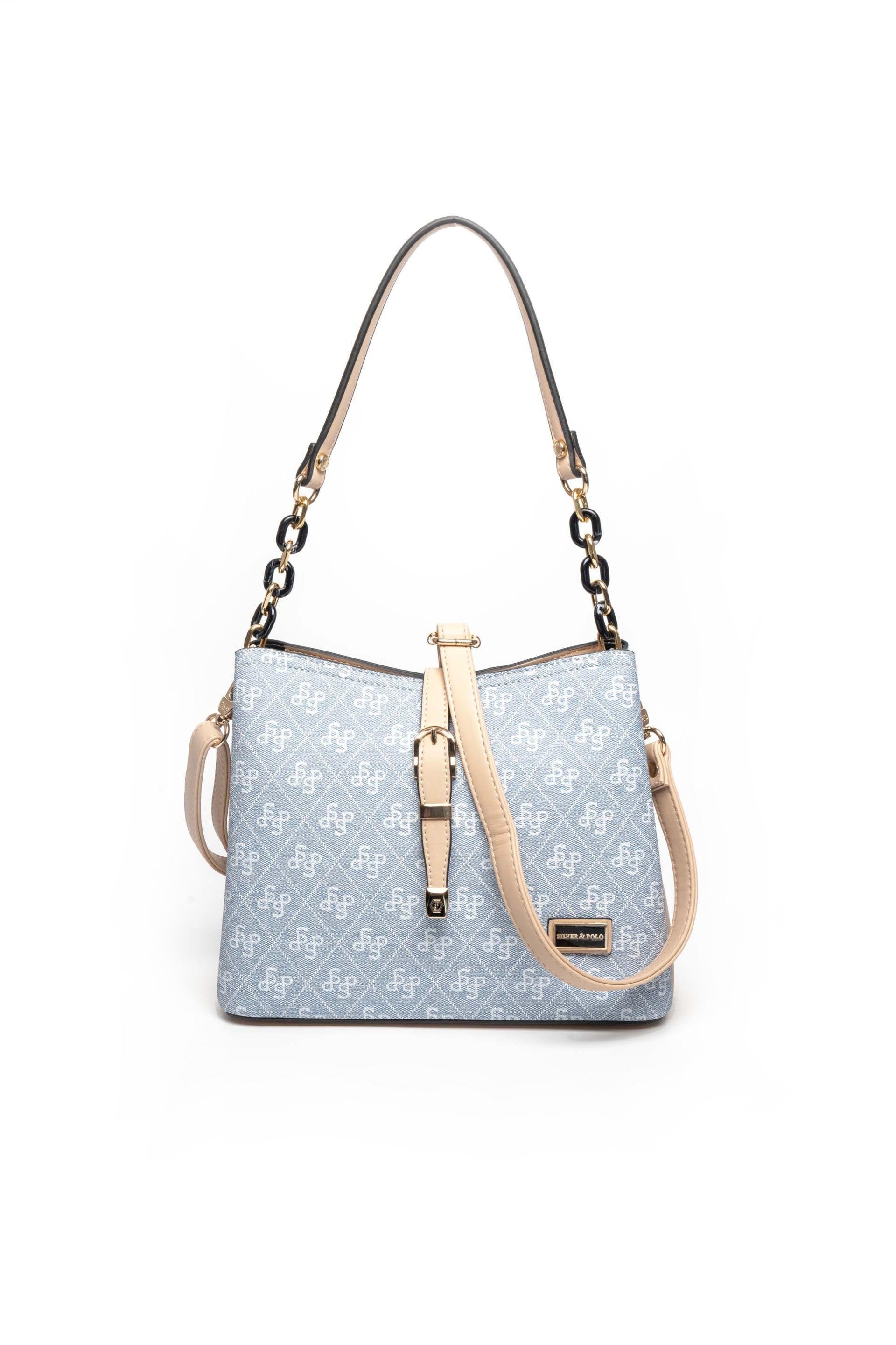 Silver & Polo Mavi - Ten SP974 Kadın Omuz Çantası