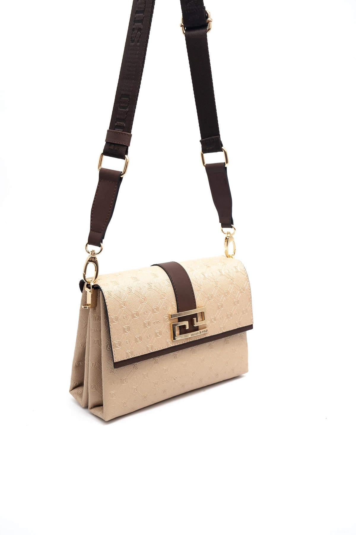 Silver & Polo Nut - Kahve SP1009 Kadın Çapraz Çanta