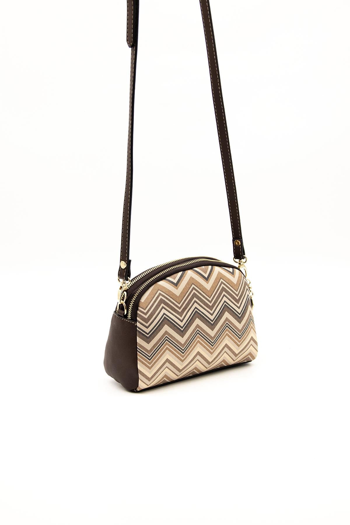 Silver & Polo Nut - Kahve SP1144 Kadın Çapraz Çanta