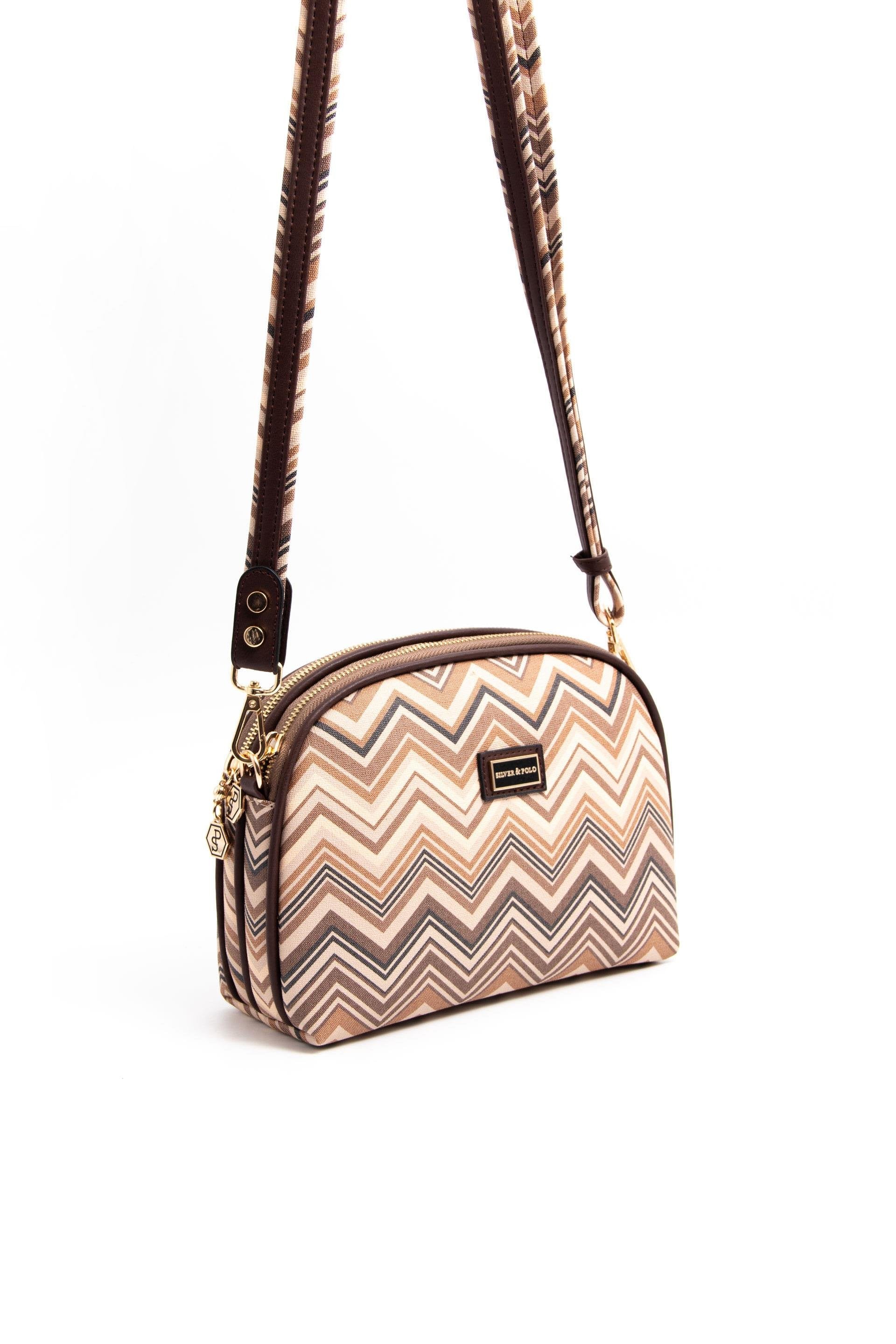 Silver & Polo Nut - Kahve SP765 Kadın Çapraz Çanta