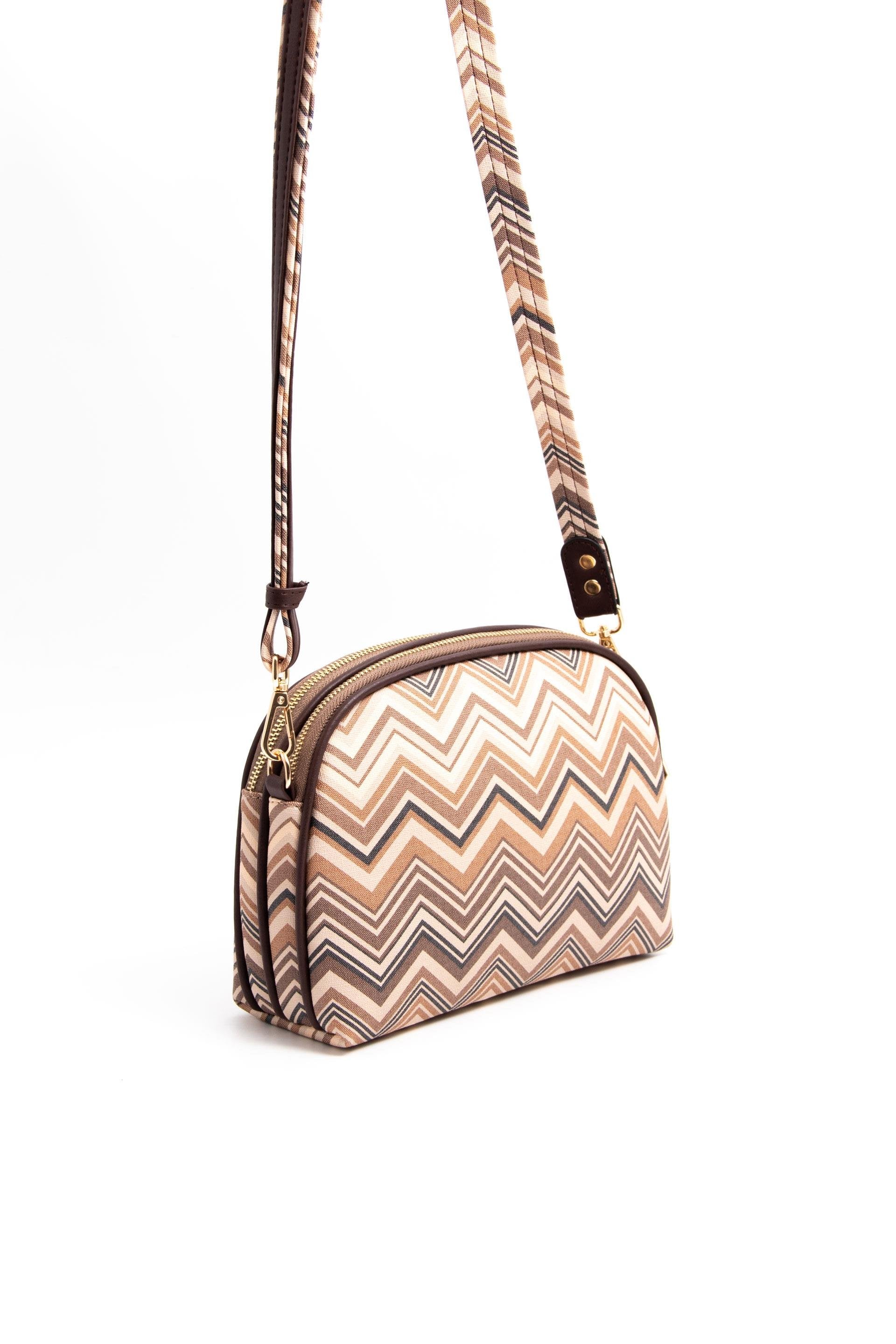 Silver & Polo Nut - Kahve SP765 Kadın Çapraz Çanta