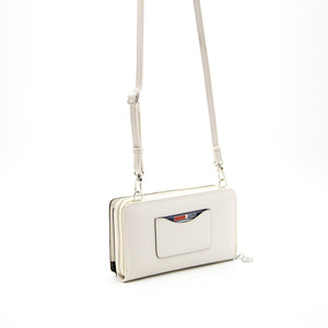 Silver & Polo Nut - Kemik SP1138 Kadın Askılı Cüzdanlı Telefon Çantası