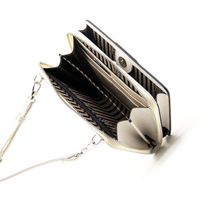 Silver & Polo Nut - Kemik SP1138 Kadın Askılı Cüzdanlı Telefon Çantası