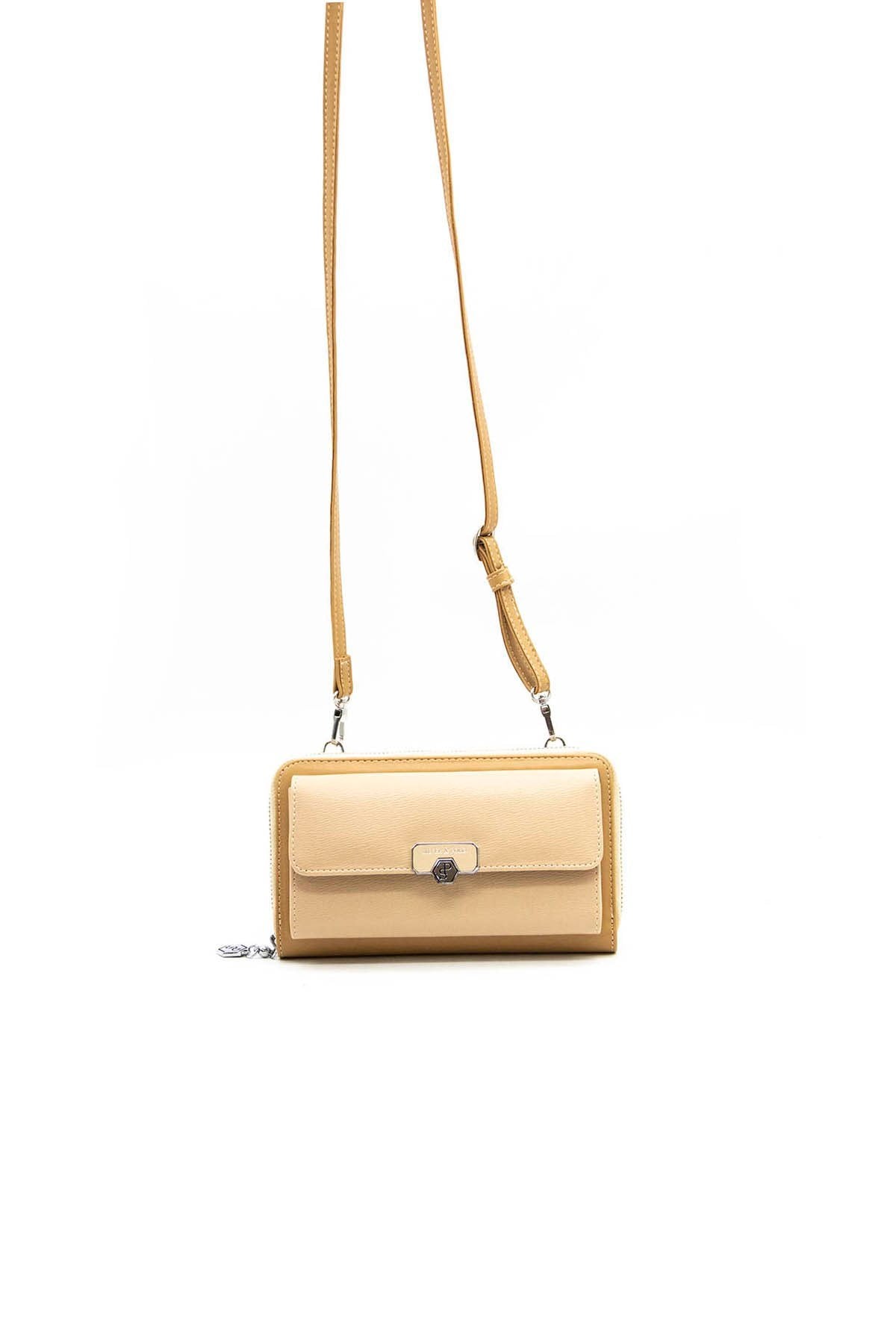 Silver & Polo Nut - Nut SP921 Kadın Askılı Cüzdanlı Telefon Çantası