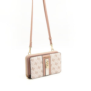 Silver & Polo Pembe - Somon Kemik SP1138 Kadın Cüzdan & Kartlık