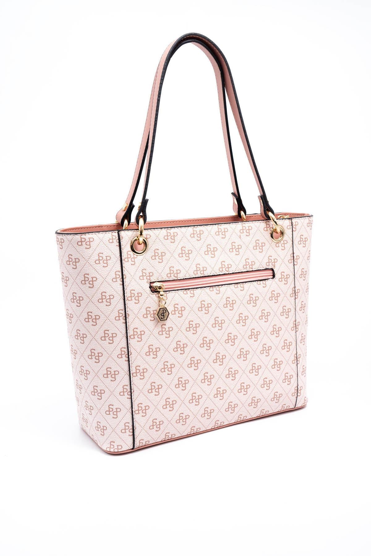 Silver & Polo Pembe - Somon SP1176 Kadın Omuz Çantası