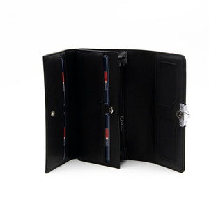 Silver & Polo Platin - Siyah SP979 Kadın Cüzdan & Kartlık