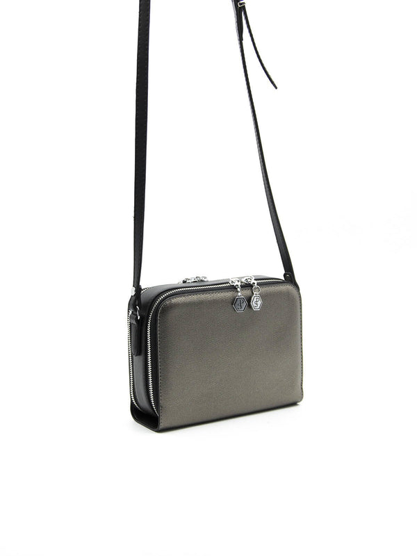 Silver & Polo Platin - Siyah SP888 Kadın Çapraz Çanta