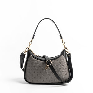 Silver & Polo Platin - Siyah SP1180 Kadın Omuz Çantası