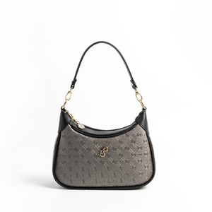 Silver & Polo Platin - Siyah SP1180 Kadın Omuz Çantası