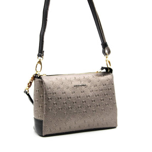 Silver & Polo Platin - Siyah SP910 Kadın Çapraz Çanta