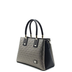 Silver & Polo Platin - Siyah SP1000 Kadın El Çantası