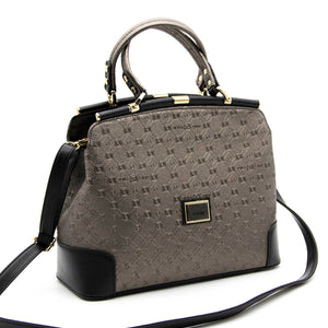 Silver & Polo Platin - Siyah SP706 Kadın El Çantası