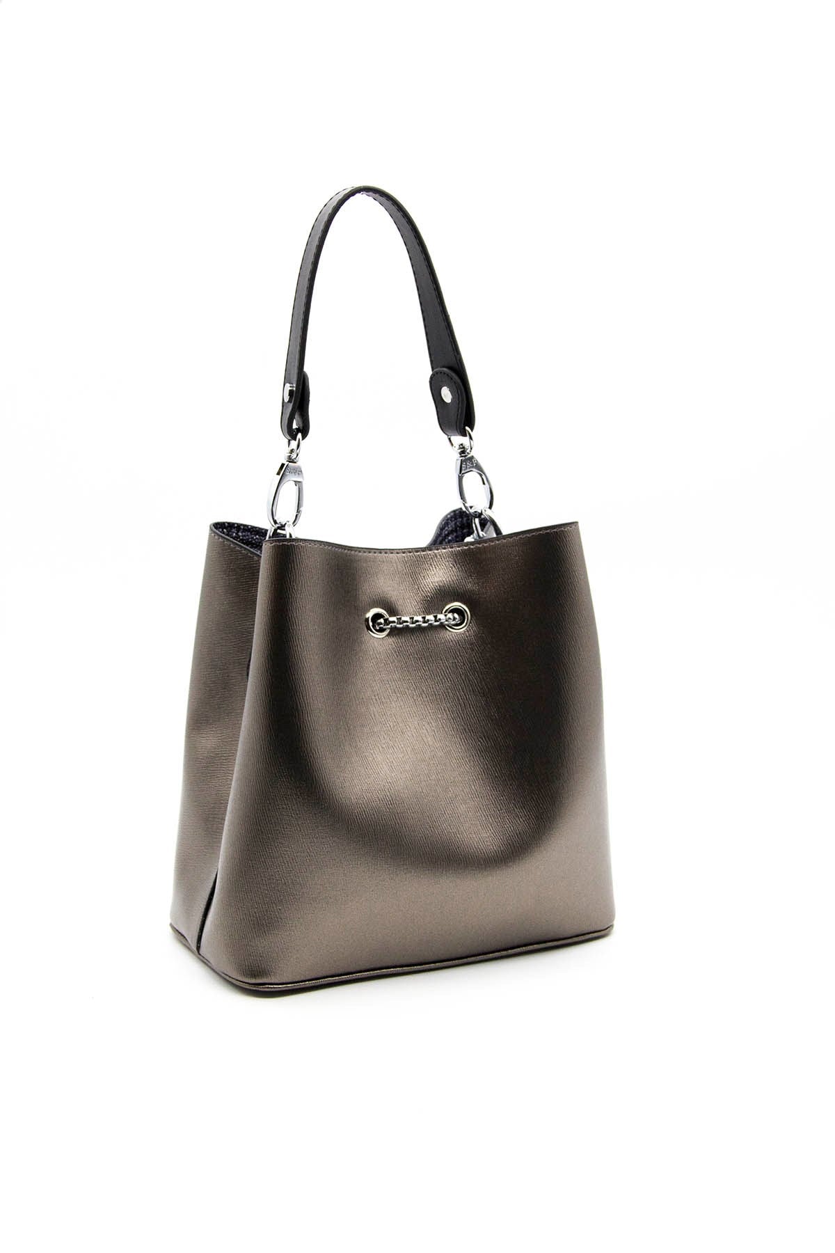 Silver & Polo Platin - Siyah SP967 Kadın Çapraz Çanta