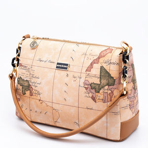 Silver & Polo Pudra - A.Taba SP910 Kadın Çapraz Çanta