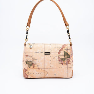 Silver & Polo Pudra - A.Taba SP910 Kadın Çapraz Çanta