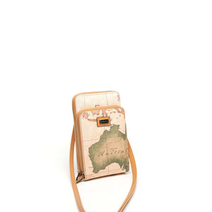 Silver & Polo Pudra - A.Taba SP1011 Kadın Askılı Cüzdanlı Telefon Çantası