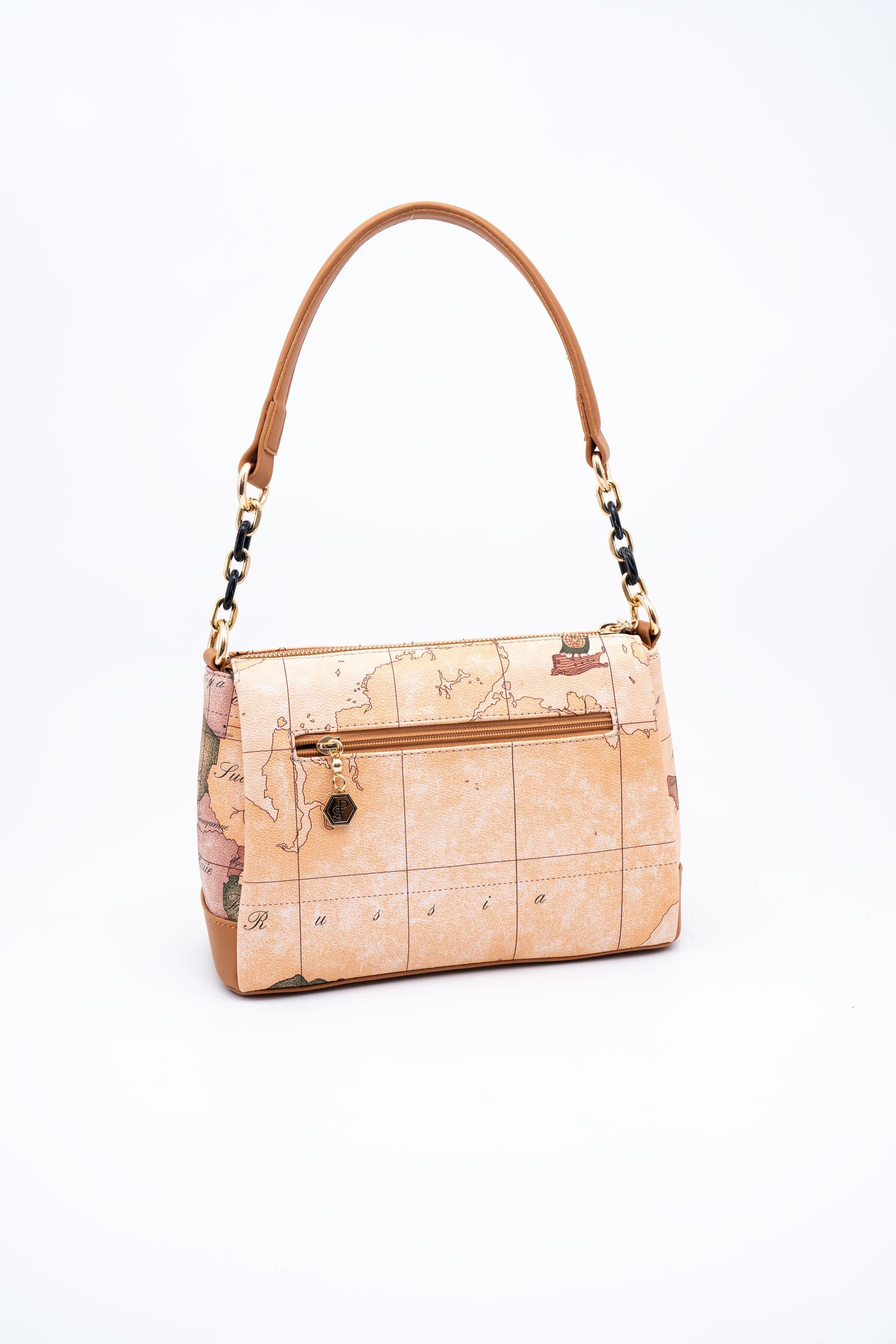 Silver & Polo Pudra - A.Taba SP910 Kadın Çapraz Çanta