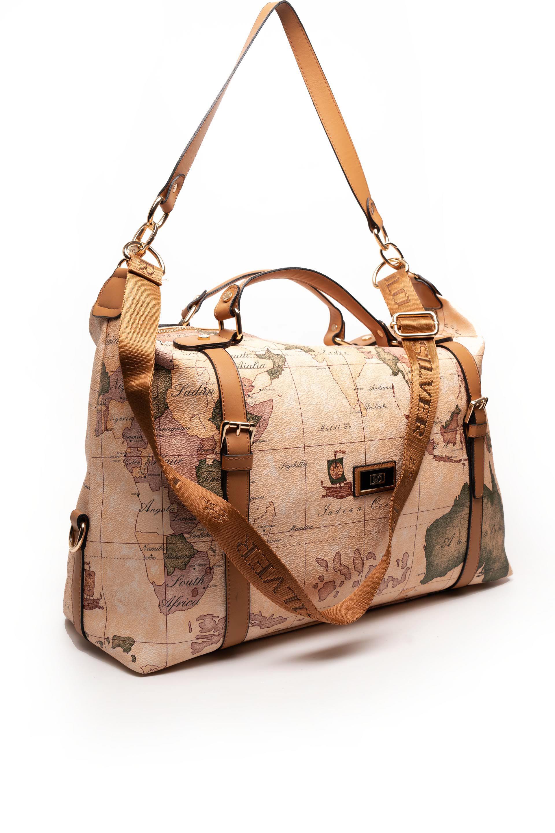 Silver & Polo Pudra - A.Taba SP1064 Kadın Seyahat Çantası