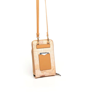 Silver & Polo Pudra - A.Taba SP1011 Kadın Askılı Cüzdanlı Telefon Çantası