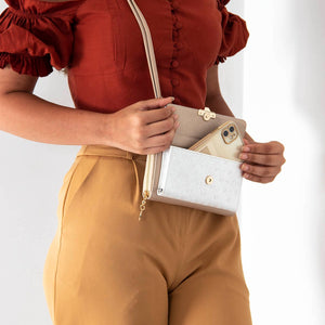 Silver & Polo Sedef - S.nut SP921 Kadın Askılı Cüzdanlı Telefon Çantası