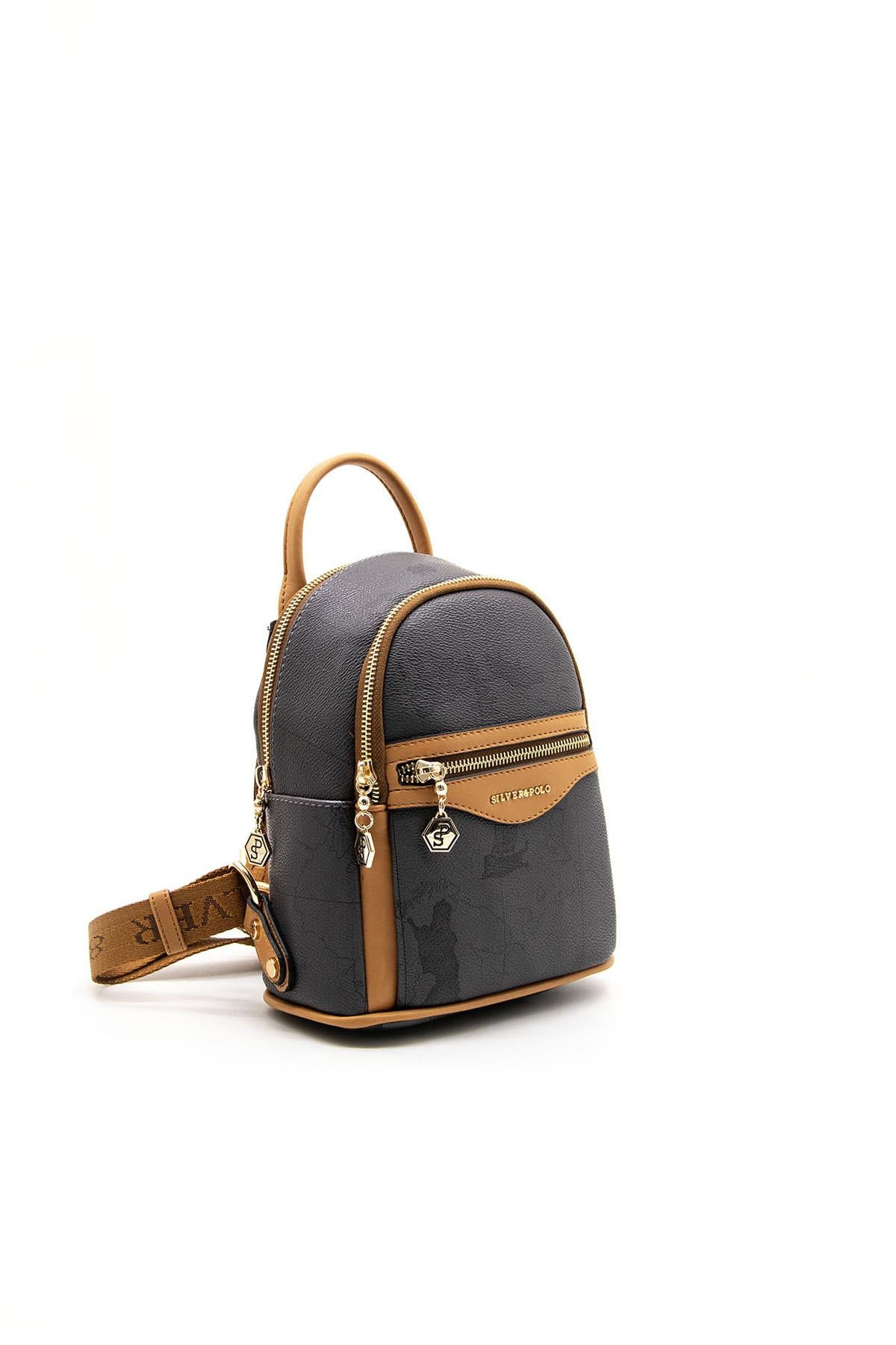 Silver & Polo Siyah - A.Taba SP983 Kadın Sırt Çantası