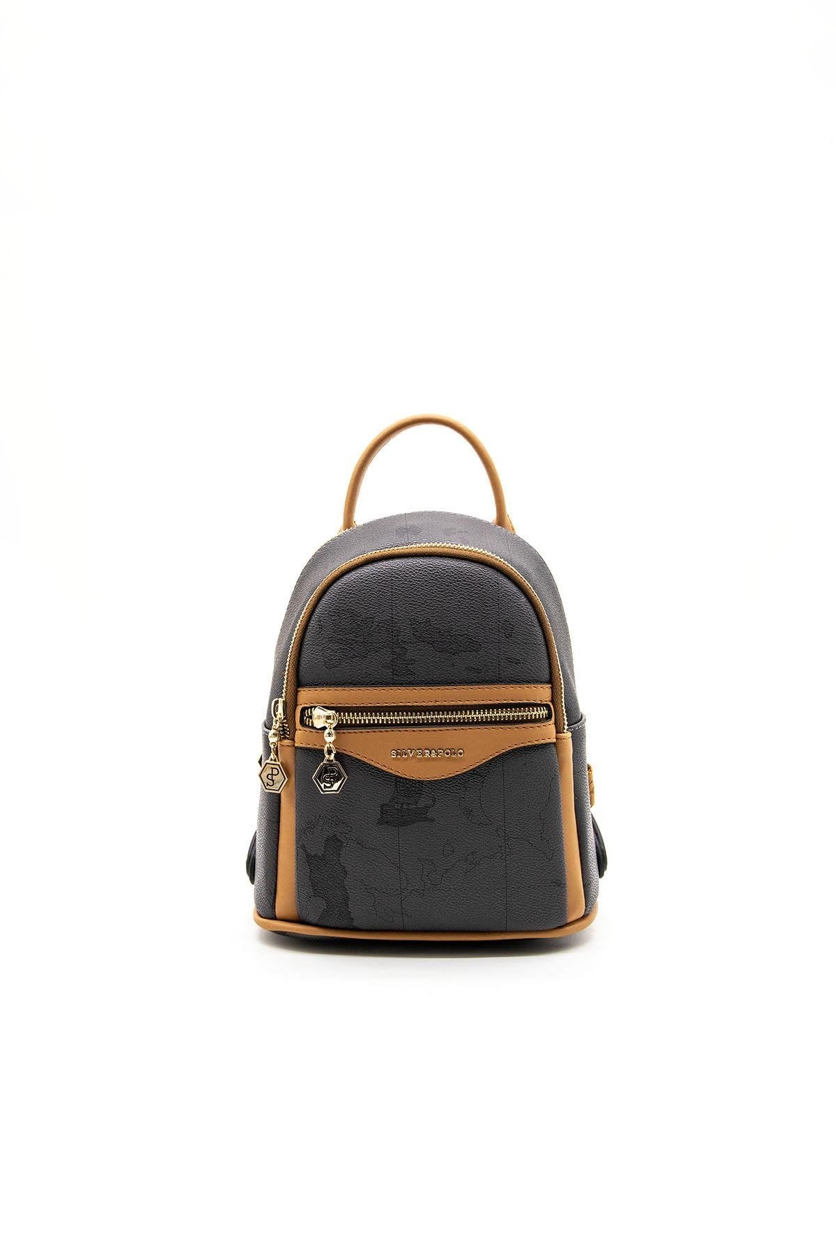 Silver & Polo Siyah - A.Taba SP983 Kadın Sırt Çantası