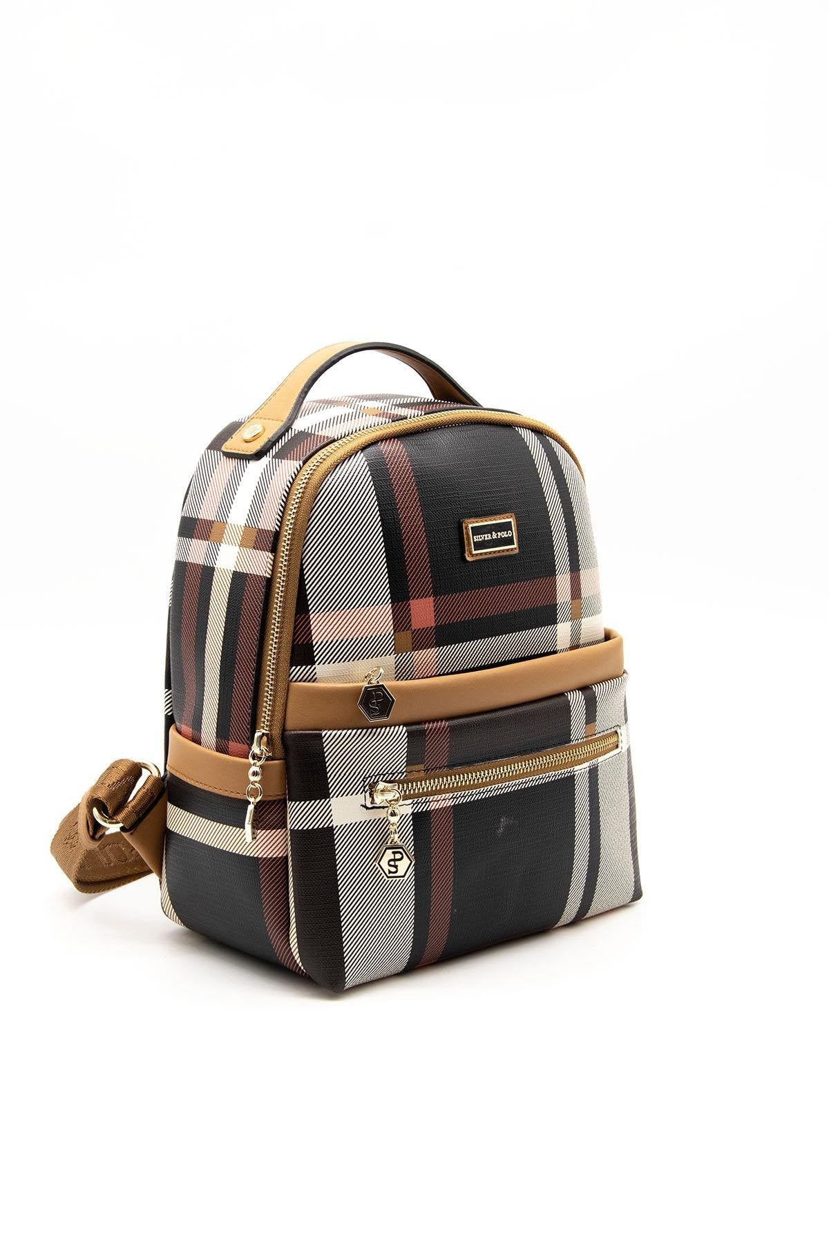 Silver & Polo Siyah - A.Taba SP1061 Kadın Sırt Çantası