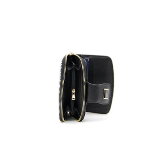 Silver & Polo Siyah Beyaz - Siyah SP874 Kadın Cüzdan & Kartlık