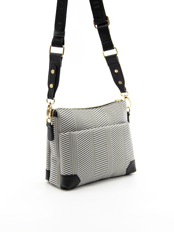 Silver & Polo Siyah Beyaz - Siyah SP1110 Kadın Çapraz Çanta