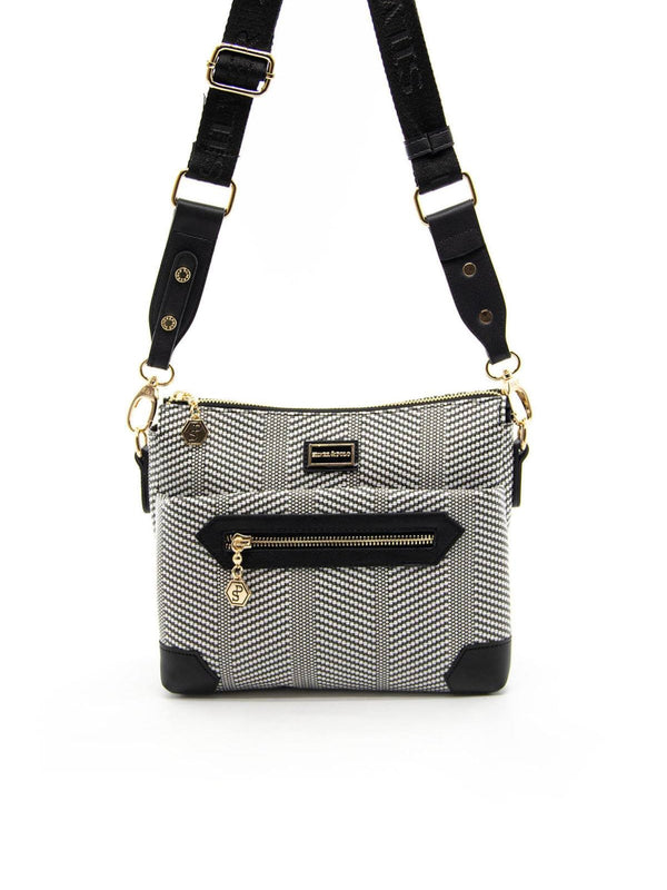 Silver & Polo Siyah Beyaz - Siyah SP1110 Kadın Çapraz Çanta