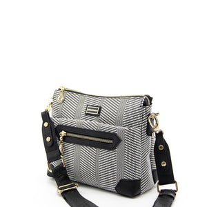 Silver & Polo Siyah Beyaz - Siyah SP1110 Kadın Çapraz Çanta