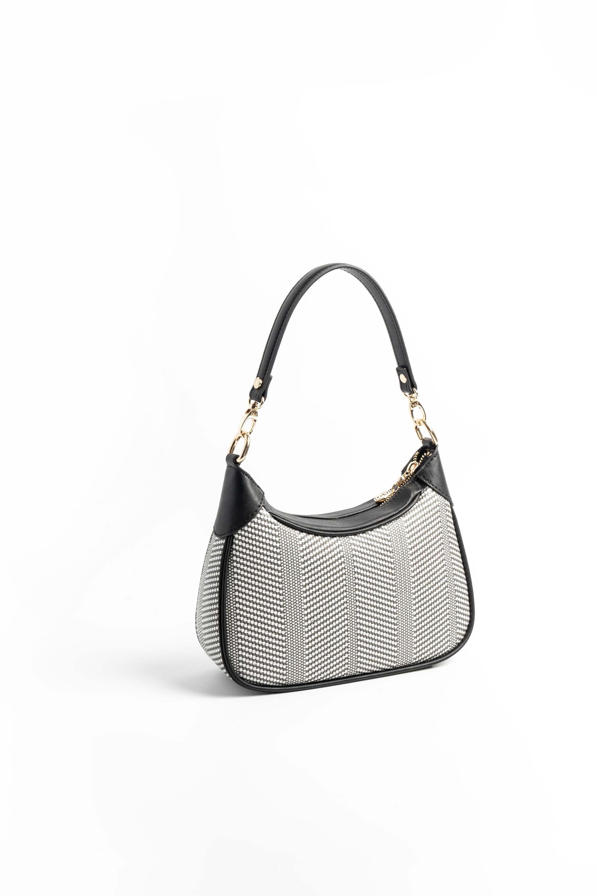 Silver & Polo Siyah Beyaz - Siyah SP1180 Kadın Omuz Çantası