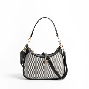 Silver & Polo Siyah Beyaz - Siyah SP1180 Kadın Omuz Çantası