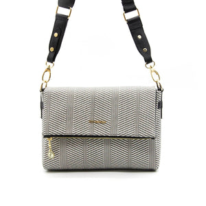 Silver & Polo Siyah Beyaz - Siyah SP963 Kadın Çapraz Çanta