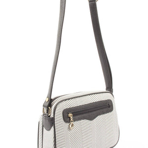 Silver & Polo Siyah Beyaz - Siyah SP491 Kadın Çapraz Çanta