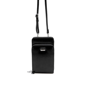 Silver & Polo Siyah - Siyah SP1011 Kadın Askılı Cüzdanlı Telefon Çantası