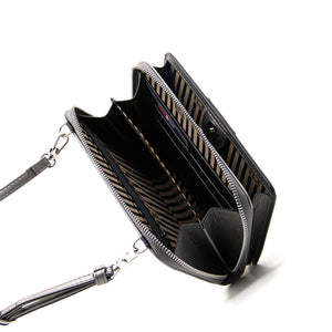 Silver & Polo Siyah - Rugan Siyah SP1138 Kadın Cüzdan & Kartlık