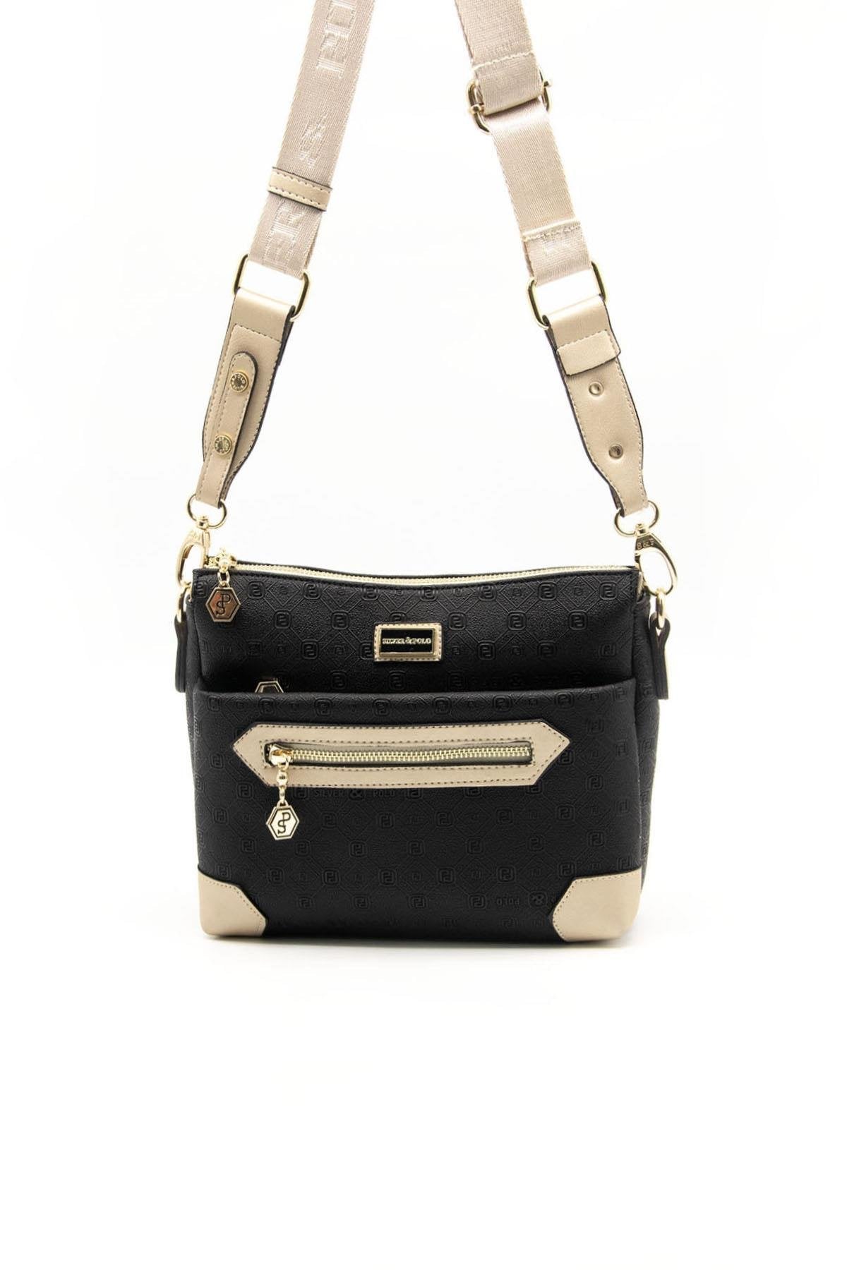 Silver & Polo Siyah - S.nut SP1110 Kadın Çapraz Çanta