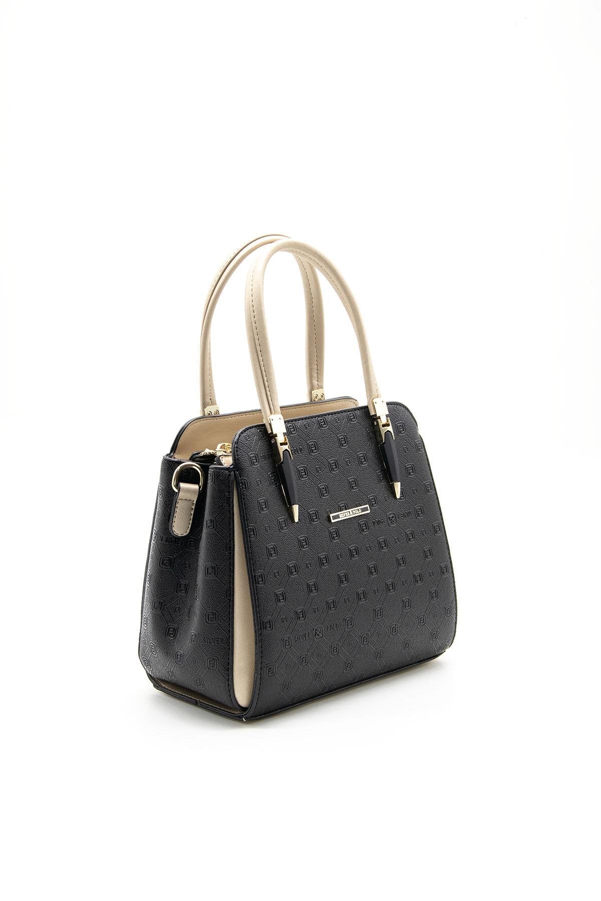 Silver & Polo Siyah - S.nut SP1136 Kadın El Çantası